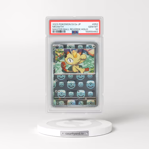 2023 Pokémon Sv2a-Pokemon 151 #052 Meowth - Reverse Holo Master Ball (PSA 10 GEM MINT)