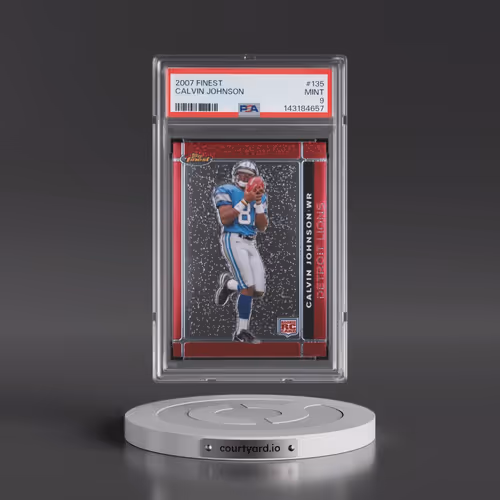 2007 Finest #135 Calvin Johnson (PSA 9 MINT)
