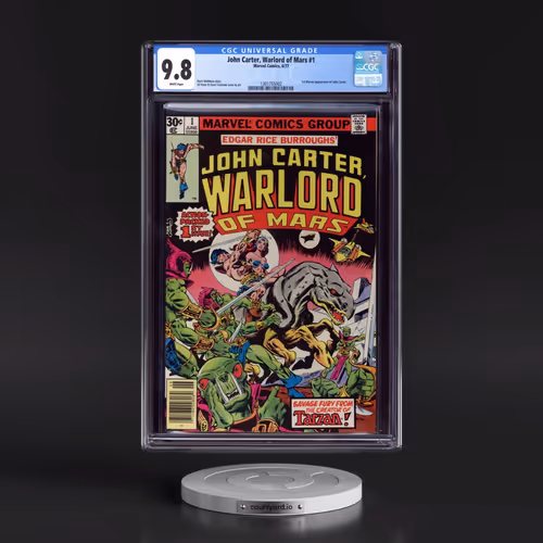 John Carter, Warlord of Mars #1 CGC 9.8 White Pages (Marvel Comics, 6/77)
