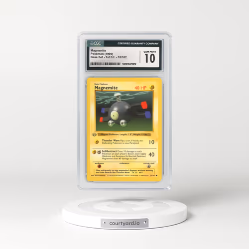 1999 Base Set #53 Magnemite - 1st Edition Shadowless (CGC 10 GEM MINT)