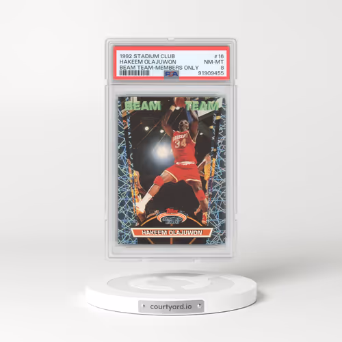 1992 Stadium Club Beam Team #16 Hakeem Olajuwon - Members Only (PSA 8 NM-MT)