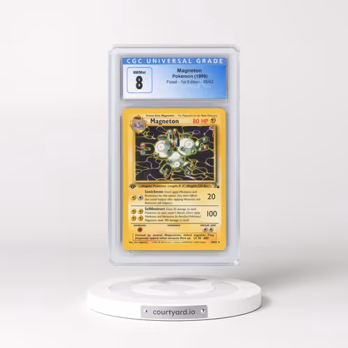 1999 Fossil #26/62 Magneton - 1st Edition 1st Edition (CGC 8 NM-MT)