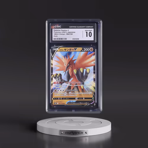 2021 VMAX Climax #084/184 Galarian Zapdos V - Holo (CGC 10 GEM MINT)