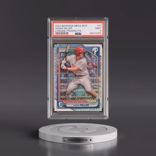 2024 Bowman Mega Box Chrome Prospects #27 Aidan Miller (PSA 9 MINT)