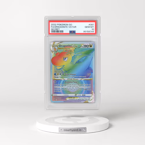 2022 Pokémon Go #081 Dragonite Vstar - Full Art Secret (PSA 10 GEM MINT)