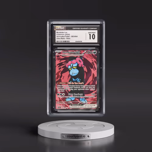 2024 Pokémon Sfa EN-Shrouded Fable #083 Munkidori EX - Holo Ultra Rare (CGC 10 GEM MINT)