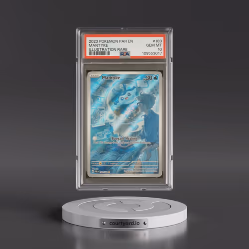2023 Pokémon Par EN-Paradox Rift #189 Mantyke - Illustration Rare (PSA 10 GEM MINT)