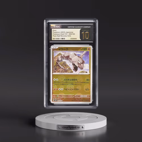 2023 Pokémon Card 151 #095/165 Onix - Reverse Holo Poké Ball (CGC 10 PRISTINE)