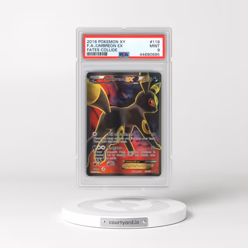 2016 Pokémon XY Fates Collide #119 Umbreon EX - Holo Full Art (PSA 9 MINT)