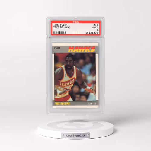 1987 Fleer #94 Tree Rollins (PSA 9 MINT)