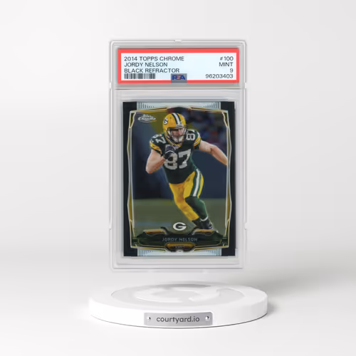 2014 Topps Chrome #100 Jordy Nelson - Black Refractor (PSA 9 MINT)