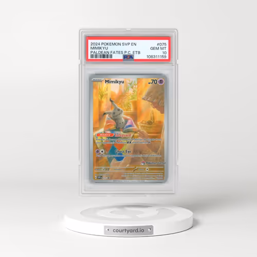 2024 Pokémon Svp EN-SV Black Star Promo #075 Mimikyu - Paldean Fates Pokemon Center Elite Trainer Bo