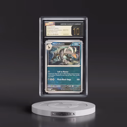 2025 Prismatic Evolutions - PRE EN #063/131 Houndoom - Poké Ball Holo (CGC 10 PRISTINE)