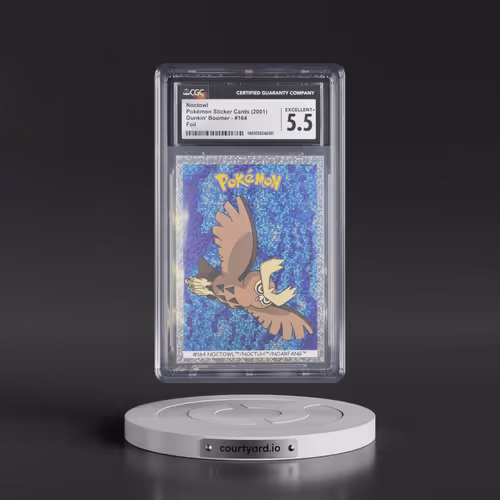 1999 Pokémon Sticker Cards (Dunkin' Boomer) - English #164 Noctowl - Foil (CGC 5.5 EX+)