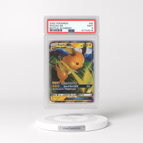 2020 Pokémon Battle Academy #60 Raichu GX - Holo (PSA 9 MINT)