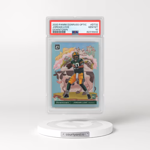 2020 Panini Donruss Optic Downtown #DT32 Jordan Love (PSA 10 GEM MINT)