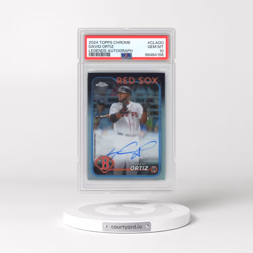 2024 Topps Chrome Chrome Legends Autographs #CLADO David Ortiz (PSA 10 GEM MINT)