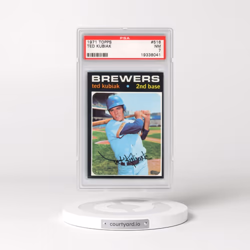 1971 Topps #516 Ted Kubiak (PSA 7 NM)