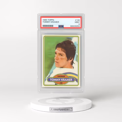 1980 Topps #138 Tommy Kramer (PSA 9 MINT)