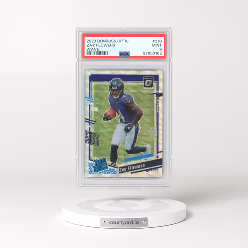 2023 Panini Donruss Optic #210 Zay Flowers - Wave (PSA 9 MINT)