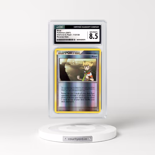 2007 Diamond & Pearl #113 Rival - Holo (CGC 8.5 NM-MT+)