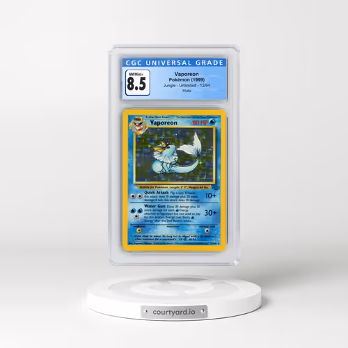 1999 Jungle #12/64 Vaporeon - Holo (CGC 8.5 NM-MT+)
