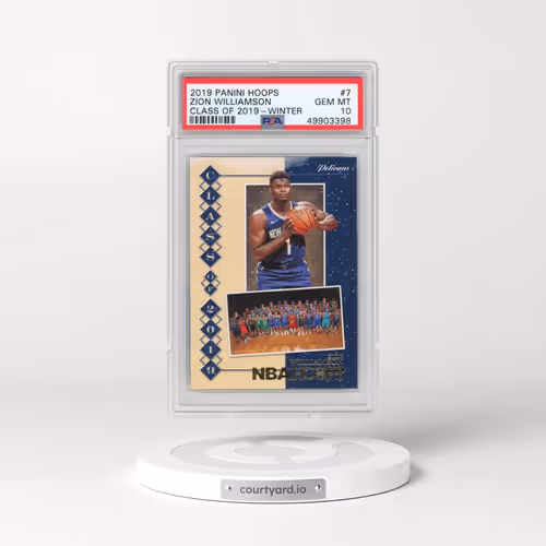 2019 Panini Hoops Class of 2019 #7 Zion Williamson - Winter (PSA 10 GEM MINT)