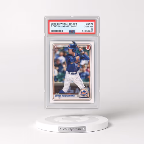 2020 Bowman Draft #BD72 Pete Crow-Armstrong (PSA 10 GEM MINT)
