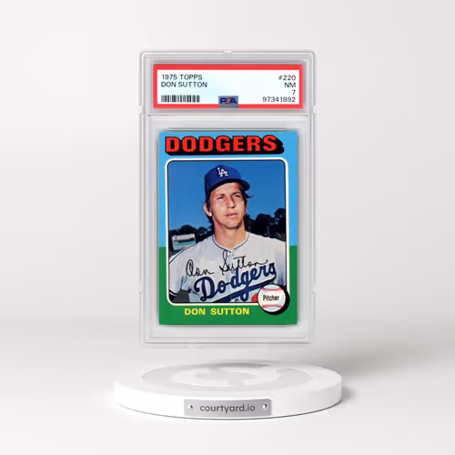 1975 Topps #220 Don Sutton (PSA 7 NM)