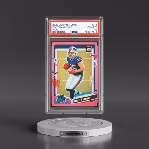 2023 Panini Donruss Optic #211 Dalton Kincaid - Pink (PSA 10 GEM MINT)