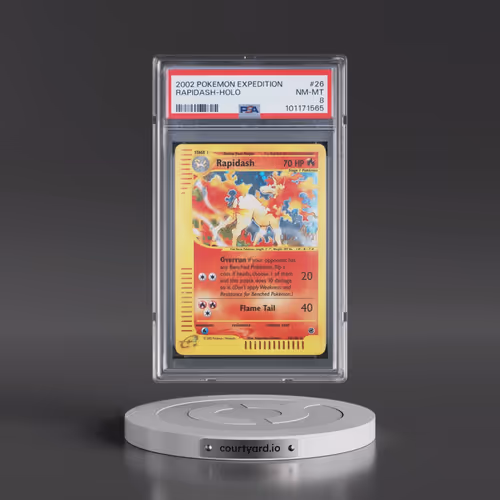 2002 Pokémon Expedition #26 Rapidash - Holo (PSA 8 NM-MT)