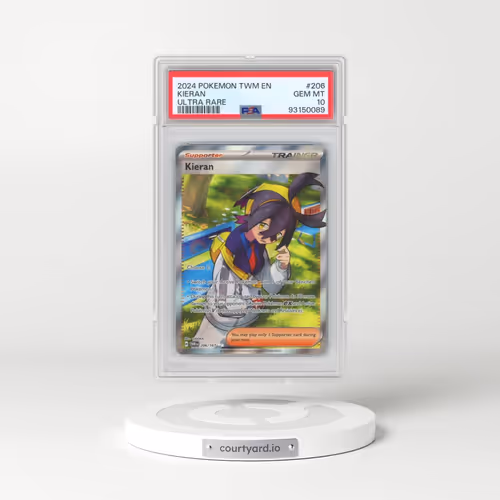 2024 Pokémon Twm EN-Twilight Masquerade #206 Kieran - Ultra Rare (PSA 10 GEM MINT)