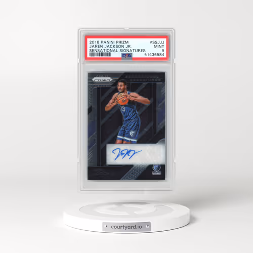 2018 Panini Prizm Sensational Signatures #SSJJJ Jaren Jackson Jr. (PSA 9 MINT)