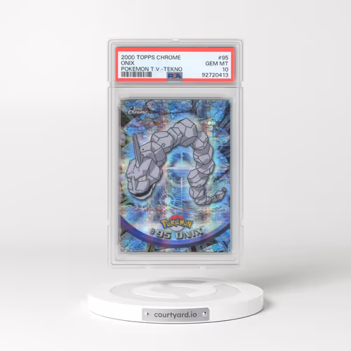 2000 Topps Chrome Pokémon T.V. #95 Onix - Tekno (PSA 10 GEM MINT)