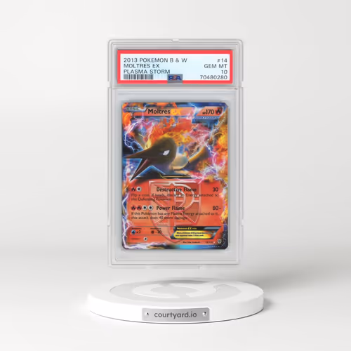 2013 Pokémon Black & White Plasma Storm #14 Moltres EX - Holo (PSA 10 GEM MINT)