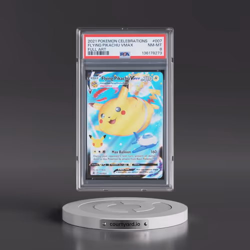 2021 Pokémon Celebrations #007 Flying Pikachu Vmax - Full Art (PSA 8 NM-MT)