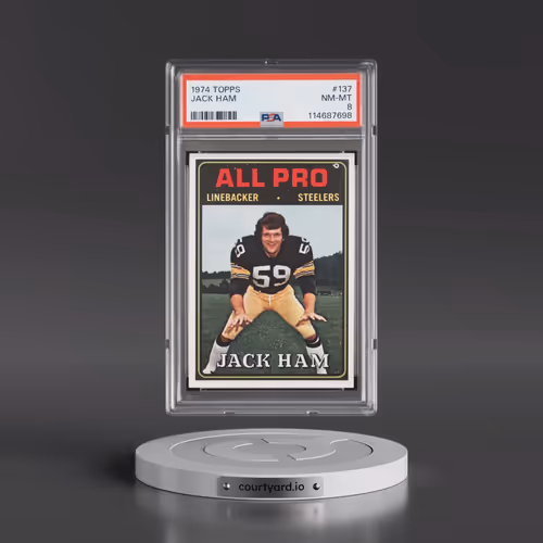 1974 Topps #137 Jack Ham (PSA 8 NM-MT)