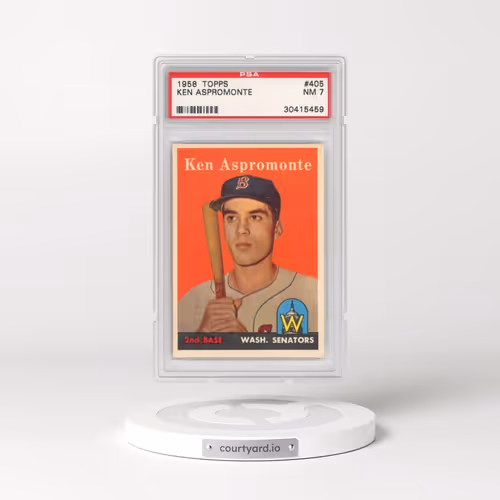 1958 Topps #405 Ken Aspromonte (PSA 7 NM)