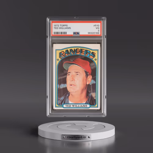 1972 Topps #510 Ted Williams (PSA 3 VG)