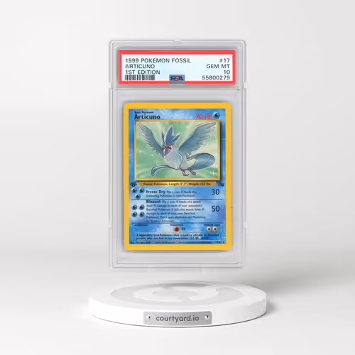 1999 Pokémon Fossil #17 Articuno - 1st Edition (PSA 10 GEM MINT)