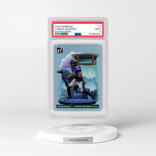 2024 Panini Donruss Downtown! #1 Lamar Jackson (PSA 9 MINT)