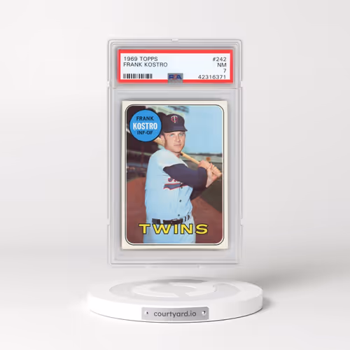 1969 Topps #242 Frank Kostro (PSA 7 NM)