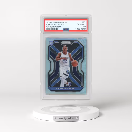 2020 Panini Prizm #297 Desmond Bane - Silver Prizm (PSA 10 GEM MINT)