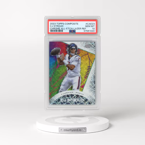 2023 Topps Composite Chrome All-Etch #CAE23 CJ Stroud - Lazer Refractor (PSA 10 GEM MINT)