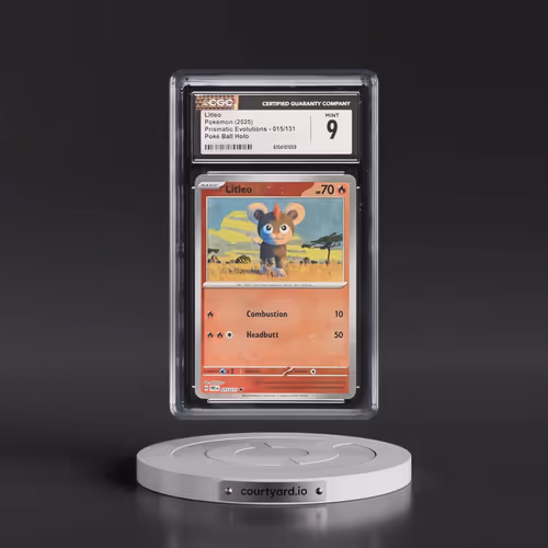 2024 Prismatic Evolutions - PRE EN #015/131 Litleo - Poké Ball Holo (CGC 9 MINT)