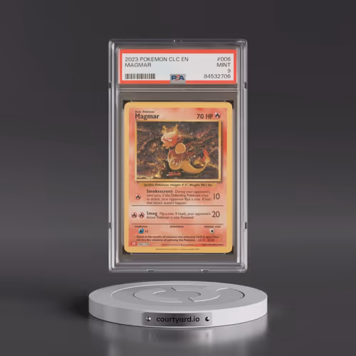 2023 Pokémon Clc-Trading Card Game Classic Charizard & HO-Oh EX Deck #006 Magmar (PSA 9 MINT)