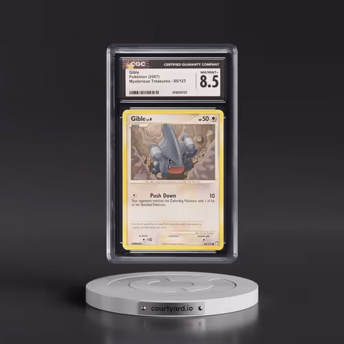 2007 Mysterious Treasures #85/123 Gible (CGC 8.5 NM-MT+)
