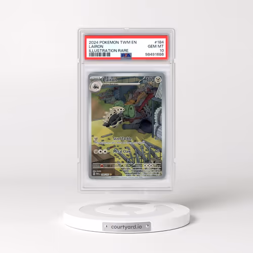 2024 Pokémon Twm EN-Twilight Masquerade #184 Lairon - Illustration Rare (PSA 10 GEM MINT)