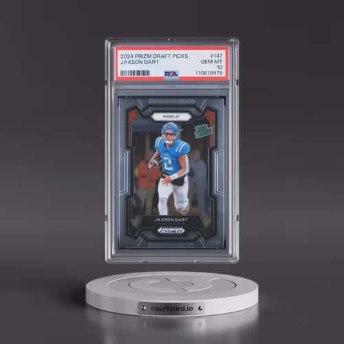 2024 Panini Prizm Draft Picks #147 Jaxson Dart (PSA 10 GEM MINT)