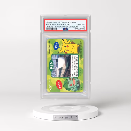 1999 Pokémon Jr Orange Cards Bulbasaur & Pikachu - Jr East Shinkansen Version (PSA 10 GEM MINT)